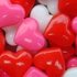 Mini bonbons coeurs blancs - roses - rouges