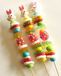 Easter candy kabobs