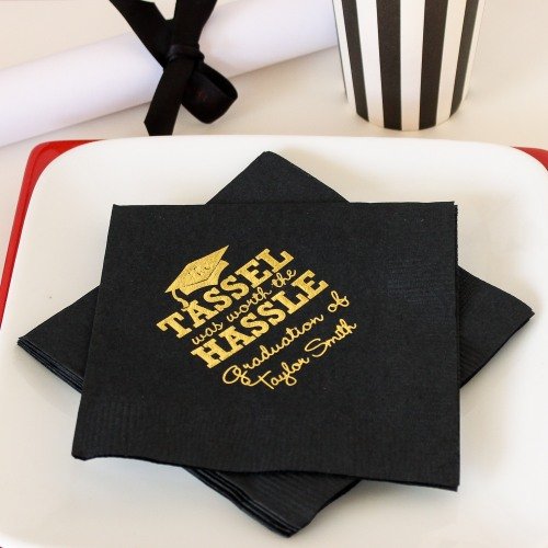 Graduation Party and Gift Guide - Personalized Graduation Napkins