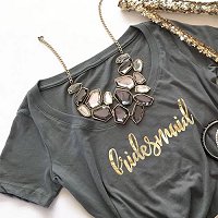 Bridesmaid Gift Ideas - Bridal Party Metallic Shirts