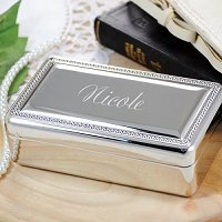 Bridesmaid Gift Ideas - Engraved Jewelry Box