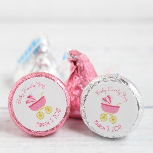 Baby Girl Shower Party Favours - Personalized Baby Shower Hershey's Kisses