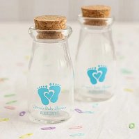 Baby Boy Shower Party Favours - Personalized Baby Shower Vintage Milk Jars