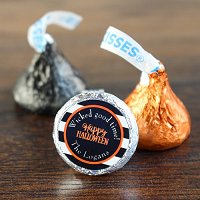 Halloween Party Favour Guide - Personalized Halloween Party Hershey's Kisses