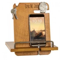 Father's Day Gift Guide - Personalized Wooden Docking Station