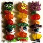 Moyennes Brochettes de Bonbons Halloween